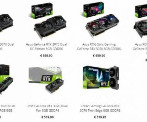 Похоже, цены на GeForce RTX 3070 уже начинают завышать