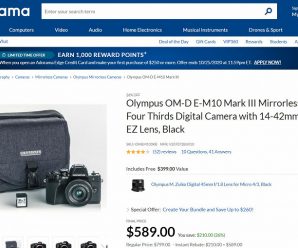 Комплекты из камер Olympus OM-D E-M10 Mark III и двух объективов распродаются меньше чем за полцены