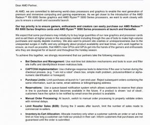 AMD не хочет, чтобы спекулянты наживались на повышенном спросе на видеокарты Radeon RX 6000