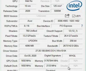 Проверено 3DMark. Производительность дискретной графики Intel Iris XE Max — на уровне Nvidia GeForce MX450