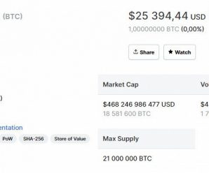 Новый рекорд Bitcoin. Он уже дороже 25 000 долларов