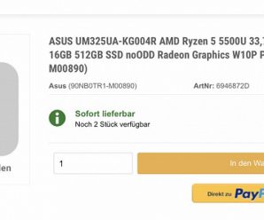 Ноутбуки с экранами OLED стремительно дешевеют. У Asus готова модель за 1300 евро с 13-дюймовым дисплеем OLED и APU Ryzen 5 5500U