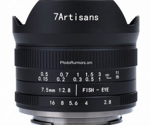 Начались продажи объектива 7artisans 7.5mm f/2.8 II