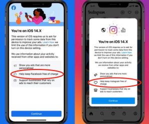 Facebook и Instagram «запугивают» пользователей iPhone, чтобы те разрешили слежку