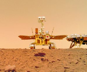 Китайский марсоход прислал видео посадки и звуковую запись с Красной планеты