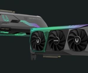 Огромная нереференсная Zotac Gaming GeForce RTX 3090 Trinity Holo на первом изображении