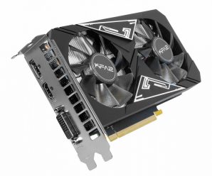 Видеокарта KFA2 GeForce GTX 1650 GDDR6 EX Plus не имеет разъемов питания