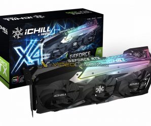 Огромная видеокарта Inno3D GeForce RTX 3090 iCHILL X4 получит четыре вентилятора