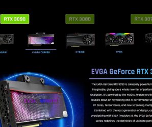 Новейшие видеокарты GeForce RTX 3000 с охлаждением на любой вкус. EVGA представила более десяти моделей