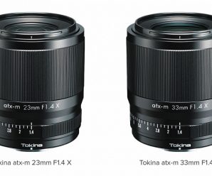 Названы цены и дата начала продаж объективов Tokina atx-m 23mm F1.4 X и atx-m 33mm F1.4 X