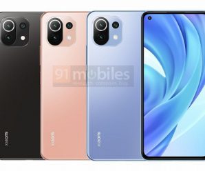 Xiaomi Mi 11 Lite во всех цветах на новом рендере